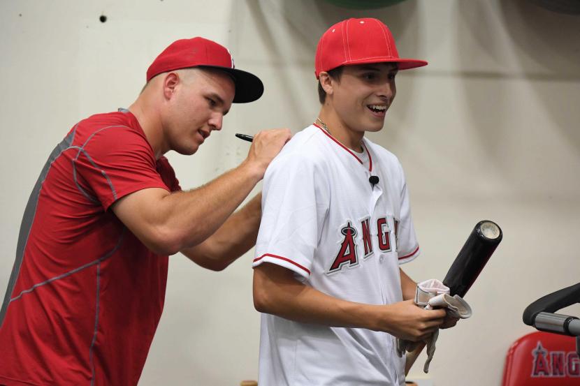 Trout helps grant a special wish